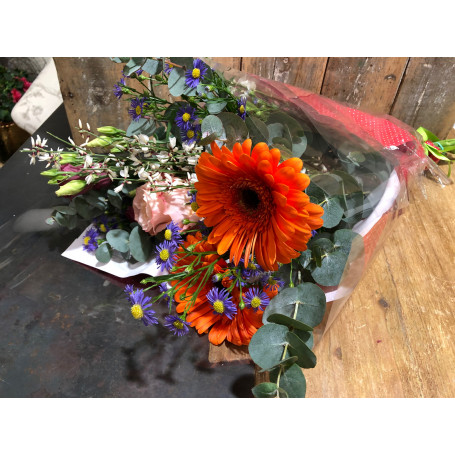 Bouquet champêtre chaleureux